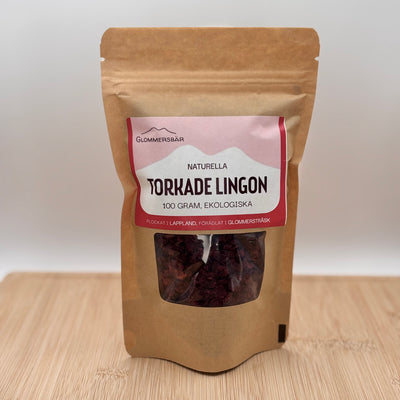 Torkade Lingon, ekologiska 100 g