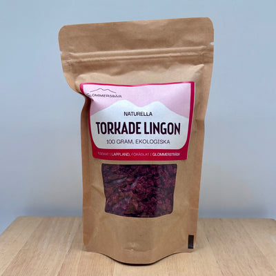 Torkade lingon, ekologiska