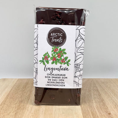 Chokladkaka lingontuva